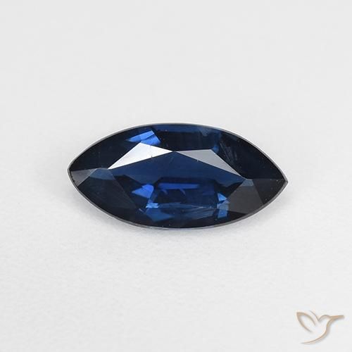 0.58ct Natural Azul crepúsculo Zafiro, Marquesa, VVS-VS