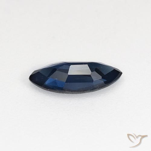 Zafiro Azul crepúsculo natural de 0.58 ct, Marquesa, VVS-VS