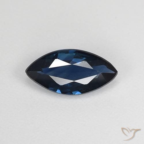 0.67ct Natural Azul noche Zafiro, Marquesa, VVS-VS