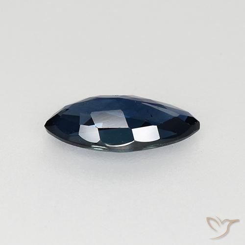 Zafiro Azul noche natural de 0.67 ct, Marquesa, VVS-VS
