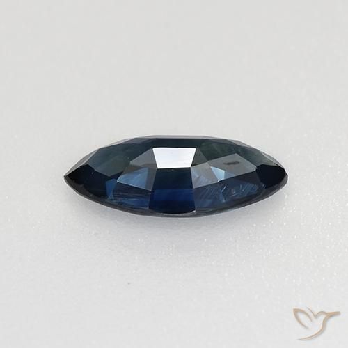 Zafiro Azul crepúsculo natural de 0.68 ct, Marquesa, VVS-VS