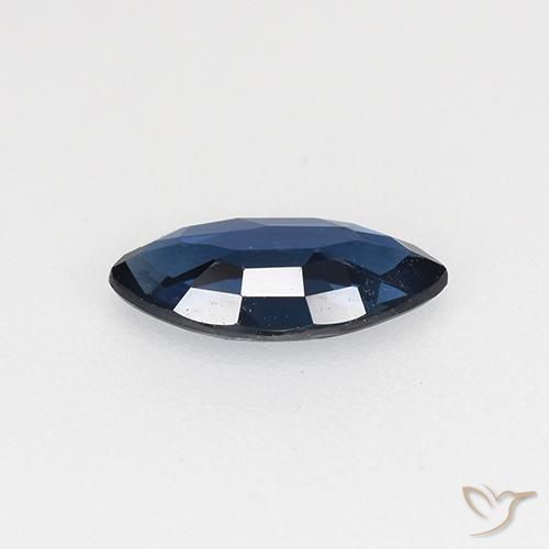 Zafiro Azul oscuro natural de 0.56 ct, Marquesa, VVS-VS