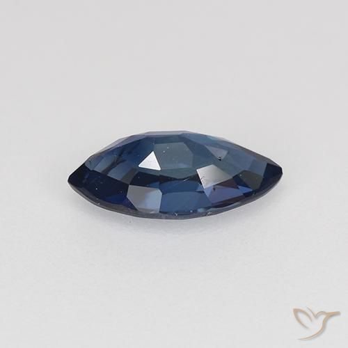 Zafiro Azul crepúsculo natural de 0.74 ct, Marquesa, VVS-VS