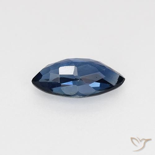 Zafiro Azul real natural de 0.70 ct, Marquesa, VVS-VS