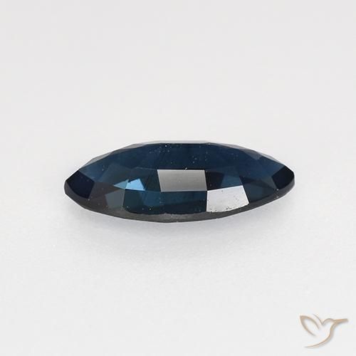 Zafiro Azul noche natural de 0.72 ct, Marquesa, VVS-VS