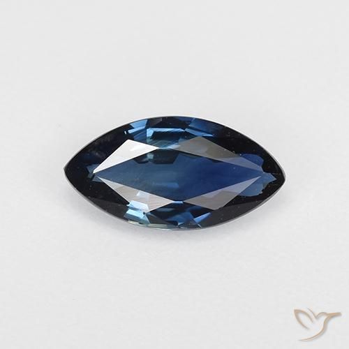 0.66ct Natural Azul noche Zafiro, Marquesa, VVS-VS