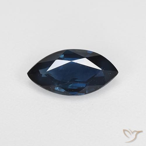0.66ct Natural Azul noche Zafiro, Marquesa, VVS-VS