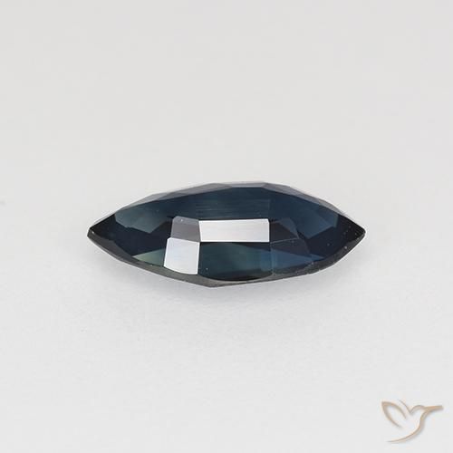 Zafiro Azul noche natural de 0.66 ct, Marquesa, VVS-VS