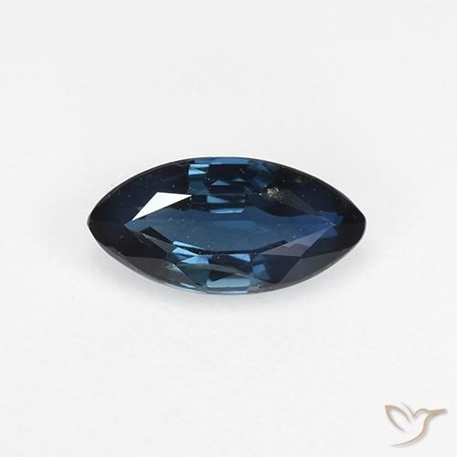 0.67ct Natural Azul oscuro Zafiro, Marquesa, VVS-VS