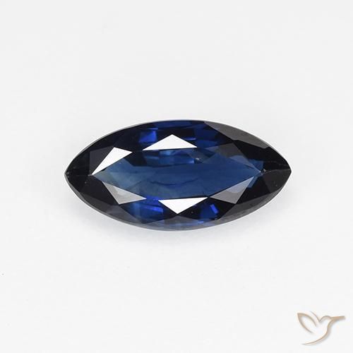 0.67ct Natural Azul crepúsculo Zafiro, Marquesa, VVS-VS