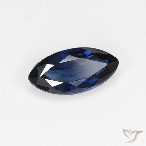 Zafiro Azul crepúsculo natural de 0.67 ct, Marquesa, VVS-VS
