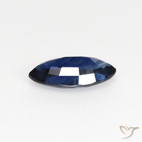 Zafiro Azul crepúsculo natural de 0.67 ct, Marquesa, VVS-VS