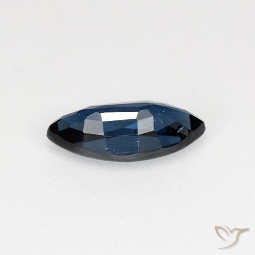 Zafiro Azul oscuro natural de 0.69 ct, Marquesa, VVS-VS