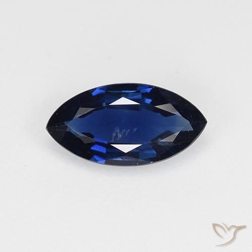 0.63ct Natural Azul crepúsculo Zafiro, Marquesa, VVS-VS