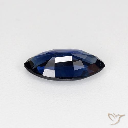 Zafiro Azul crepúsculo natural de 0.63 ct, Marquesa, VVS-VS
