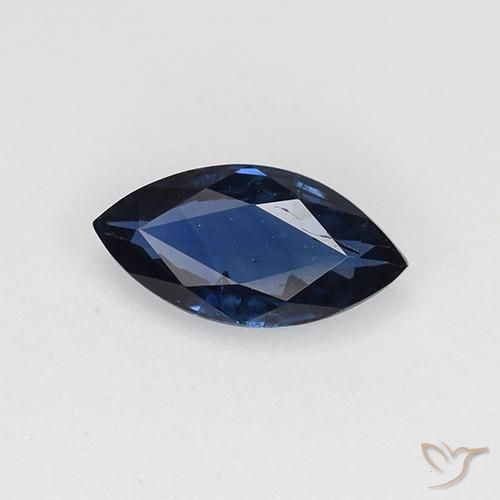 Piedra preciosa de zafiro azul de 0,64 quilates, Corte marquesa zafiro suelto de madagascar, Gema Natural, 8 x 4,1 mm, Photo A