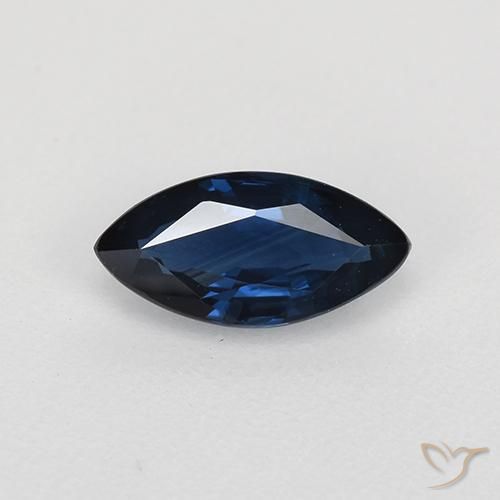 0.70ct Natural Azul noche Zafiro, Marquesa, VVS