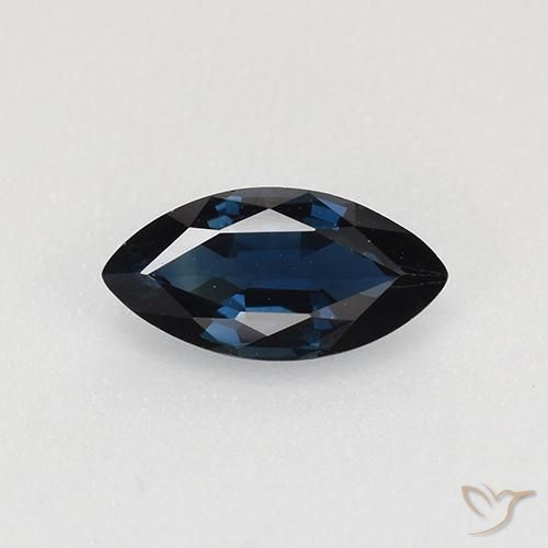0.62ct Natural Azul noche Zafiro, Marquesa, VVS