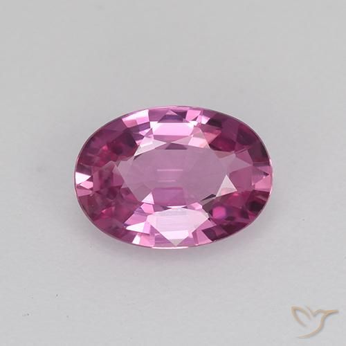 0.69ct Natural Púrpura medio Zafiro, Ovalada, VVS