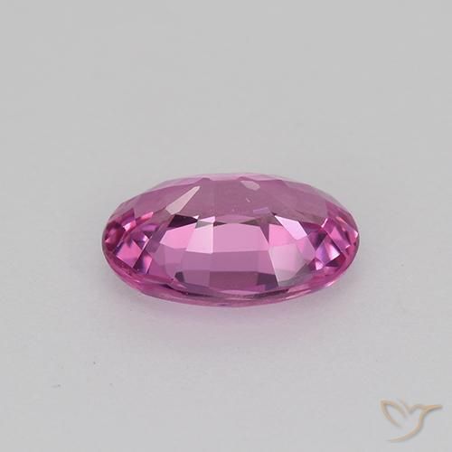 Zafiro Púrpura medio natural de 0.69 ct, Ovalada, VVS