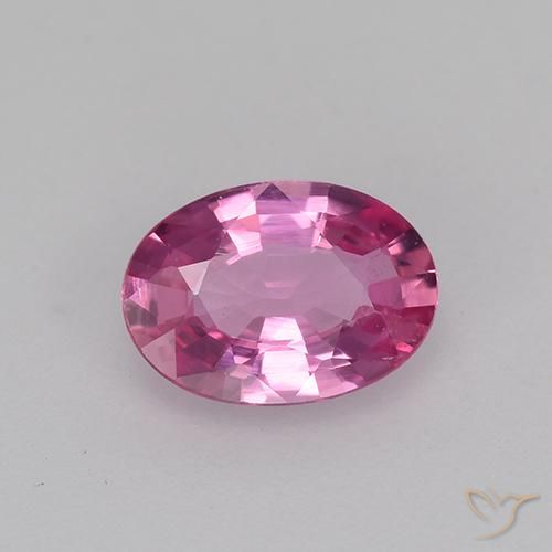0.62ct Natural Púrpura medio Zafiro, Ovalada, VVS