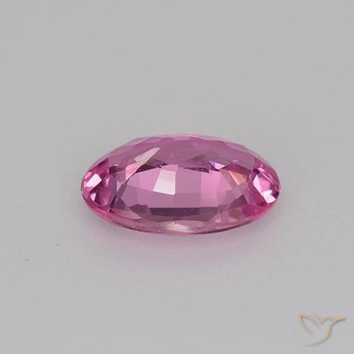 Zafiro Púrpura medio natural de 0.62 ct, Ovalada, VVS