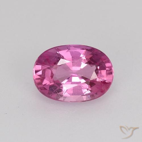 0.80ct Natural Púrpura rojizo Zafiro, Ovalada, VVS