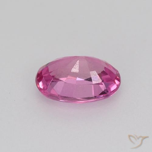 Zafiro Púrpura rojizo natural de 0.80 ct, Ovalada, VVS