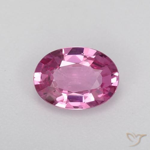 0.68ct Natural Púrpura rosado Zafiro, Ovalada, VVS