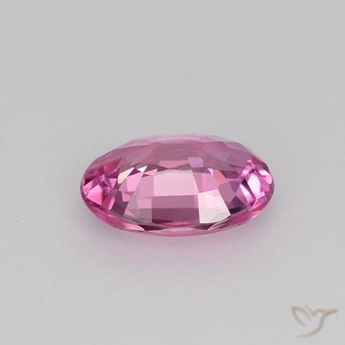 Zafiro Púrpura rosado natural de 0.68 ct, Ovalada, VVS