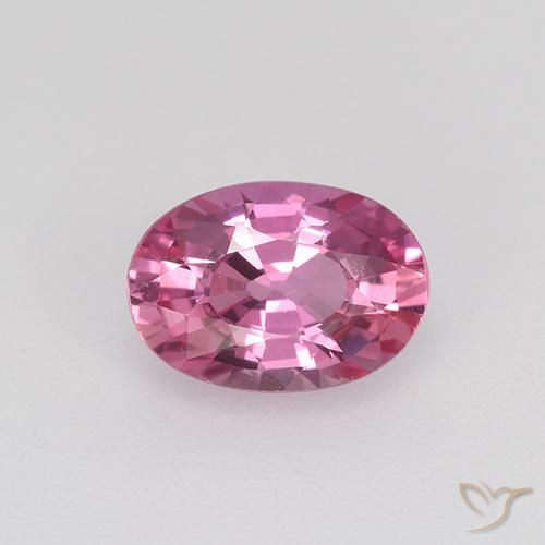 0.73ct Natural Púrpura rosado Zafiro, Ovalada, VVS