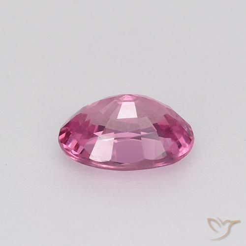 Zafiro Púrpura rosado natural de 0.73 ct, Ovalada, VVS