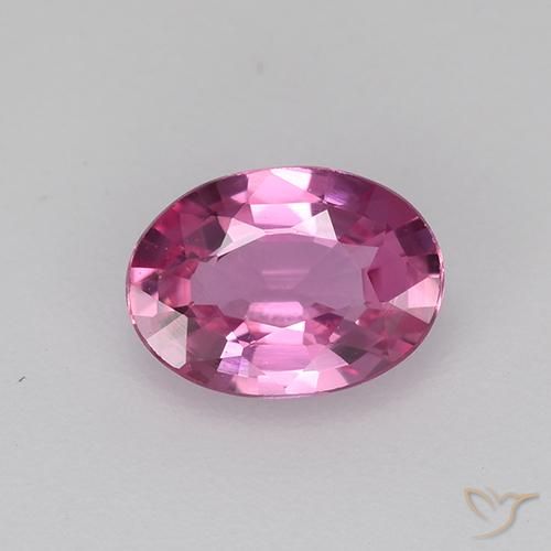 0.67ct Natural Púrpura medio Zafiro, Ovalada, VVS