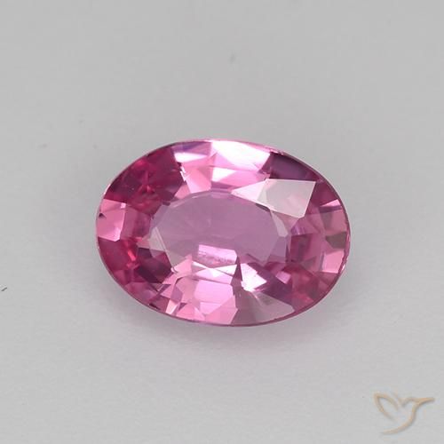 Zafiro Púrpura medio natural de 0.67 ct, Ovalada, VVS