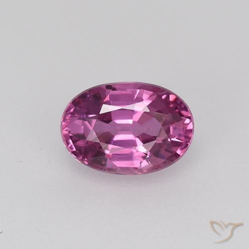 0.71ct Natural Púrpura rojizo Zafiro, Ovalada, VVS