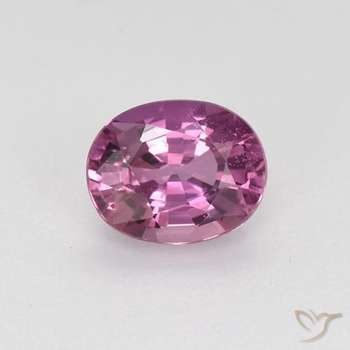0.72ct Natural Púrpura medio Zafiro, Ovalada, VVS-VS