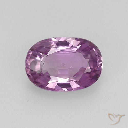 0.90ct Natural Púrpura oscuro Zafiro, Ovalada, VVS