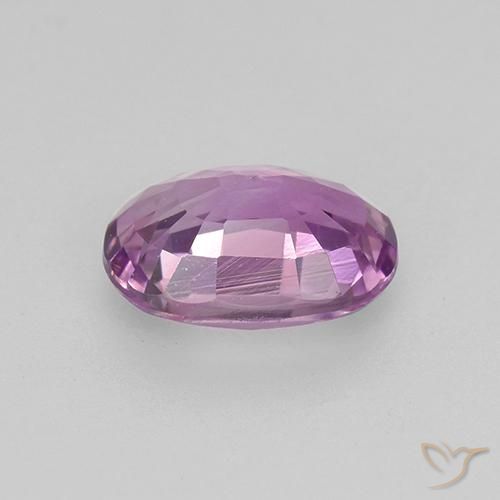 Zafiro Púrpura oscuro natural de 0.90 ct, Ovalada, VVS