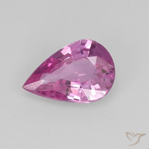 0.64ct Natural Sangría intenso Zafiro, En forma de pera, VVS-VS
