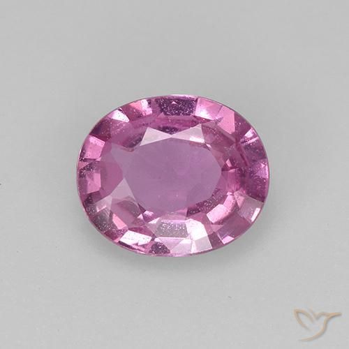 0.63ct Natural Rosa oscuro Zafiro, Ovalada, VVS-VS