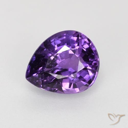 0.84ct Natural Violeta medio Zafiro, En forma de pera, VVS-VS
