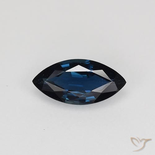 0.66ct Natural Azul noche Zafiro, Marquesa, VVS