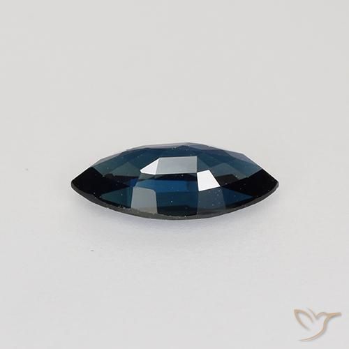 Zafiro Azul noche natural de 0.66 ct, Marquesa, VVS