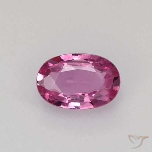0.57ct Natural Rosado medio Zafiro, Ovalada, VVS-VS