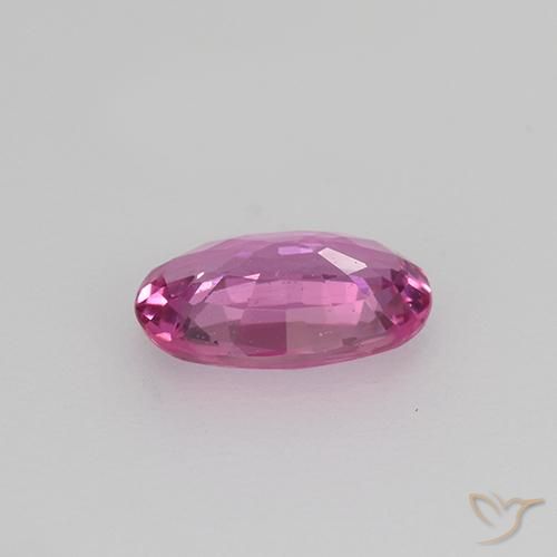 Zafiro Rosado medio natural de 0.57 ct, Ovalada, VVS-VS