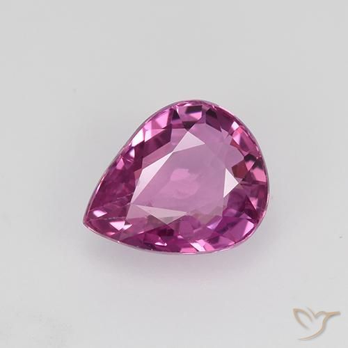 0.97ct Natural Magenta Zafiro, En forma de pera, VVS-VS