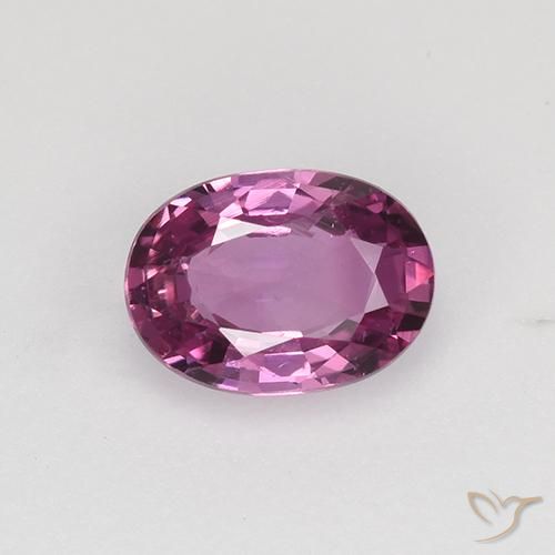 0.82ct Natural Púrpura medio Zafiro, Ovalada, VVS-VS
