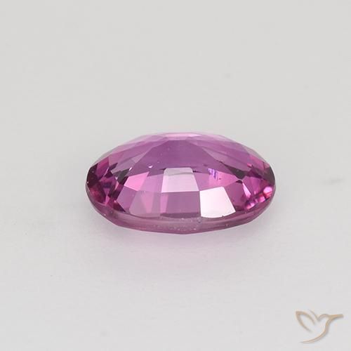 Zafiro Púrpura medio natural de 0.82 ct, Ovalada, VVS-VS