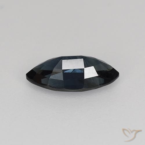 Zafiro Azul oscuro natural de 0.69 ct, Marquesa, VVS-VS