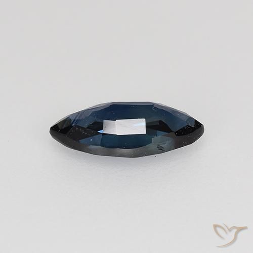 Zafiro Azul noche natural de 0.58 ct, Marquesa, VVS-VS